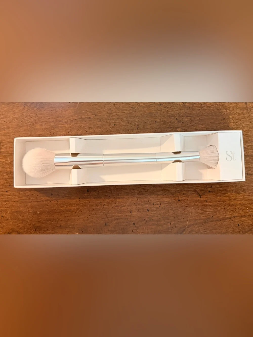 New Gold Seint Double Ended Shape Makeup Brush